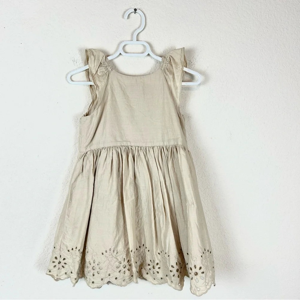 Baby Gap Beige Eyelet Dress